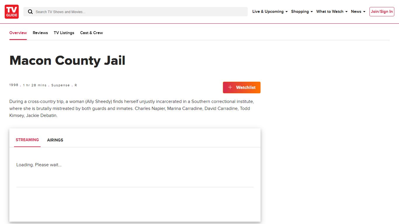Macon County Jail - Where to Watch and Stream - TV Guide